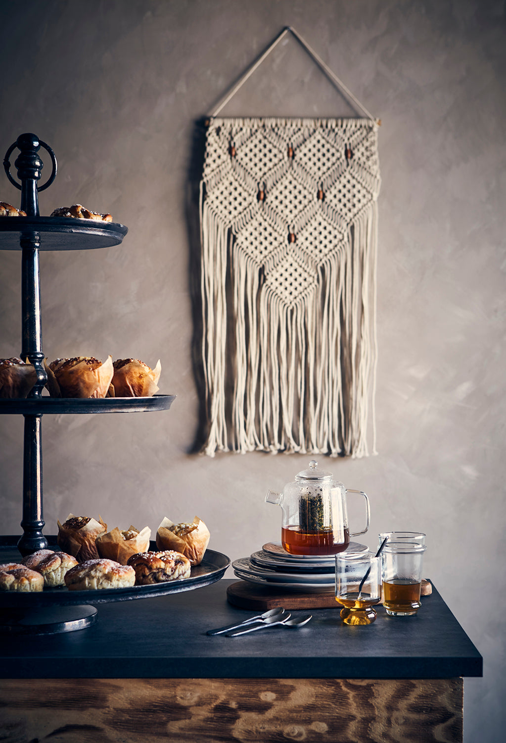 AMELIA Tallrik, Marmorerad 6-Pack 21 cm