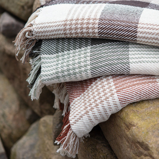 ANNA Filt, Brun/beige/elfenben