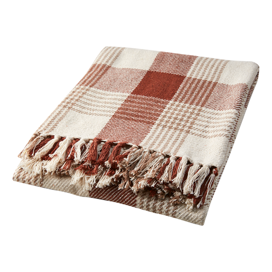 ANNA Filt, Rost/beige/elfenben