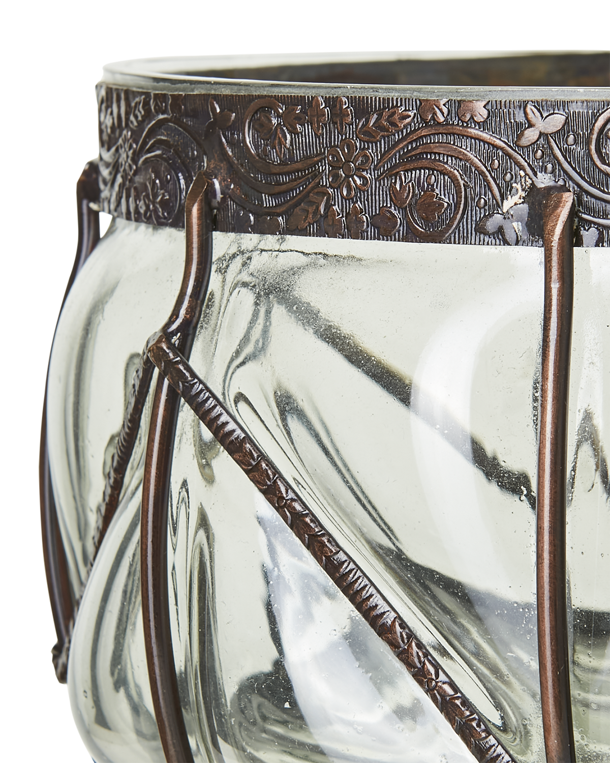 BELLE Vas, Klar/brun Ø21xH13 cm