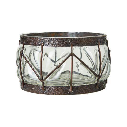 BELLE Vas, Klar/brun Ø21xH13 cm