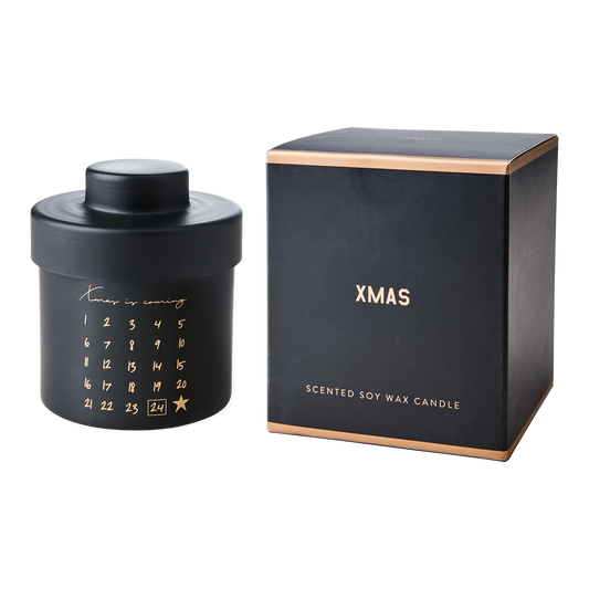 CALENDAR Doftljus Cinnamon & apple, Svart