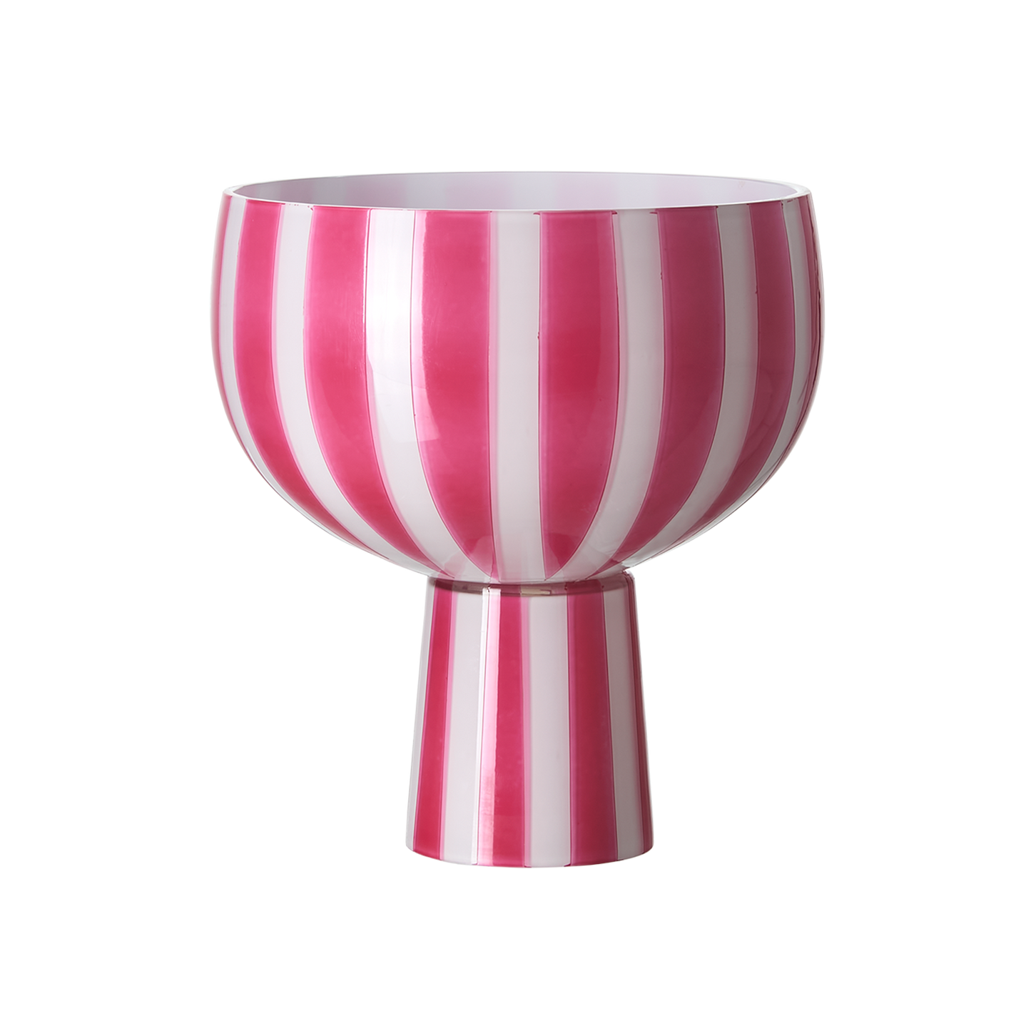 CIRCUS Skål på fot, Rosa/vit