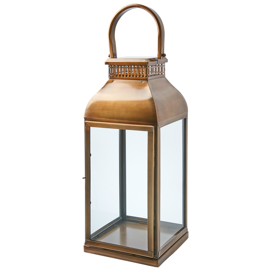 CLINTON Lykta L, Mässingsfärgad