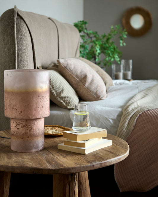 ELDOR Bordslampa, Mörkrosa