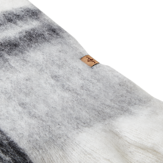 FRASSE Filt, Svart/grå/vit