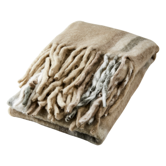 FRASSE Filt, Beige/grå/grön