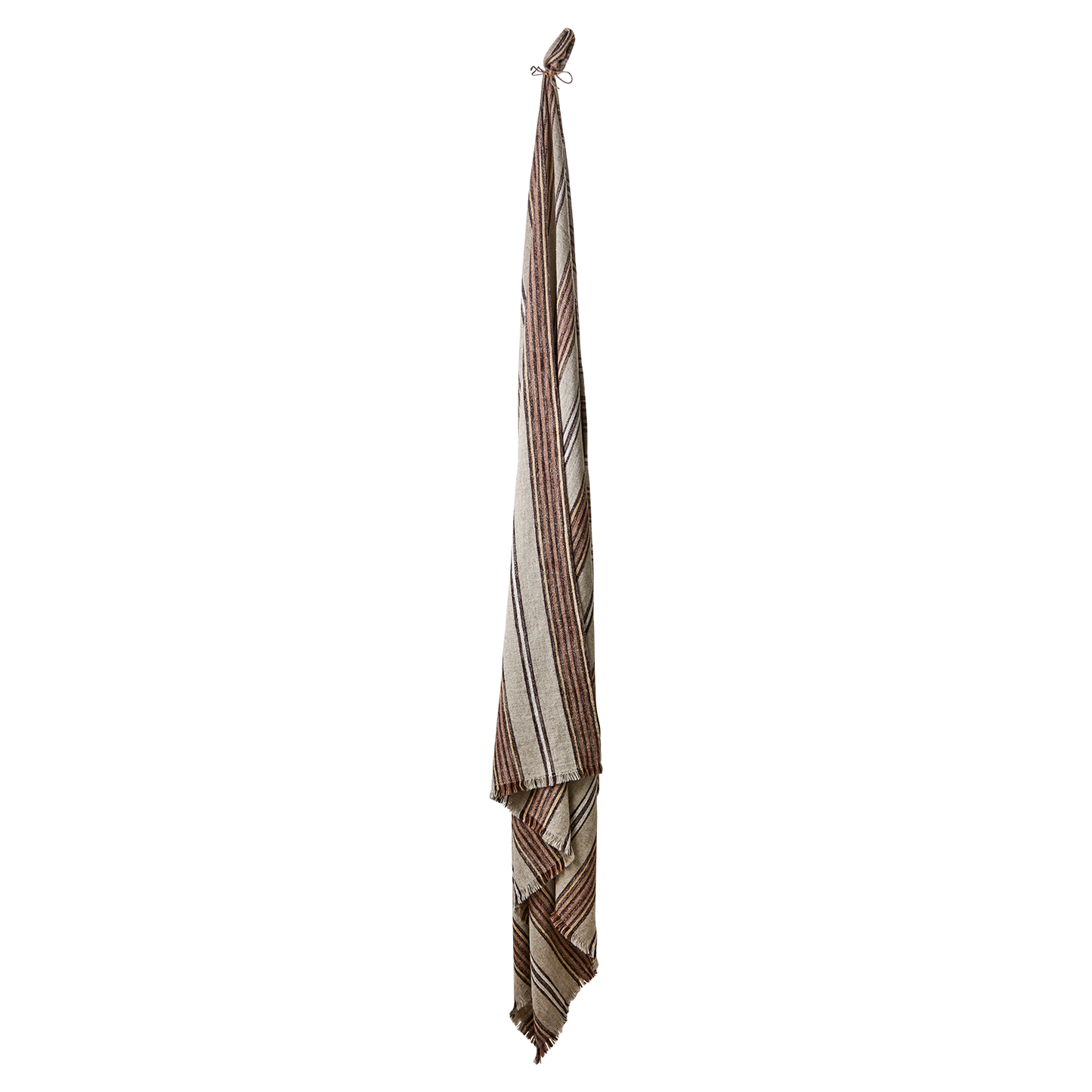 HILDA Filt/duk, Natur/brun/rosa/gul 350cm x 140cm