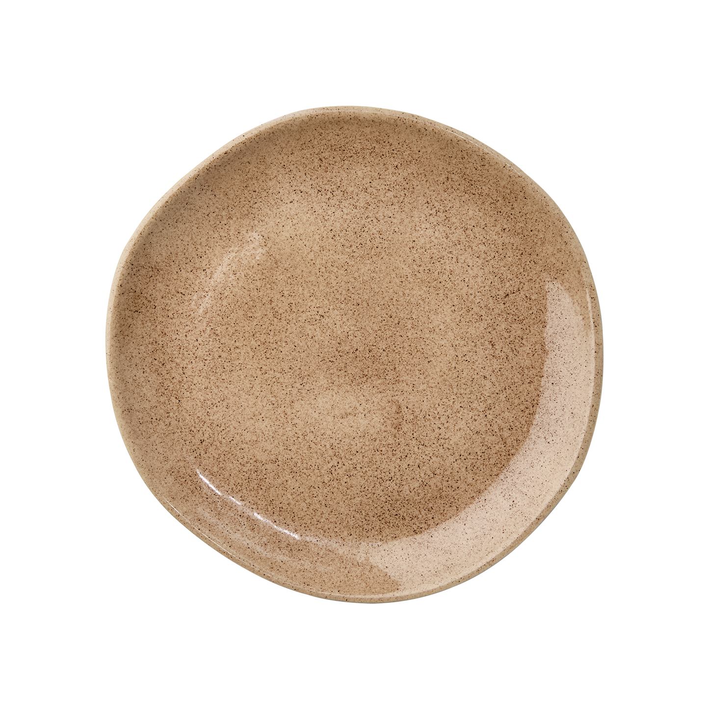 HILMA Tallrik, Brun 4-Pack Ø22 cm