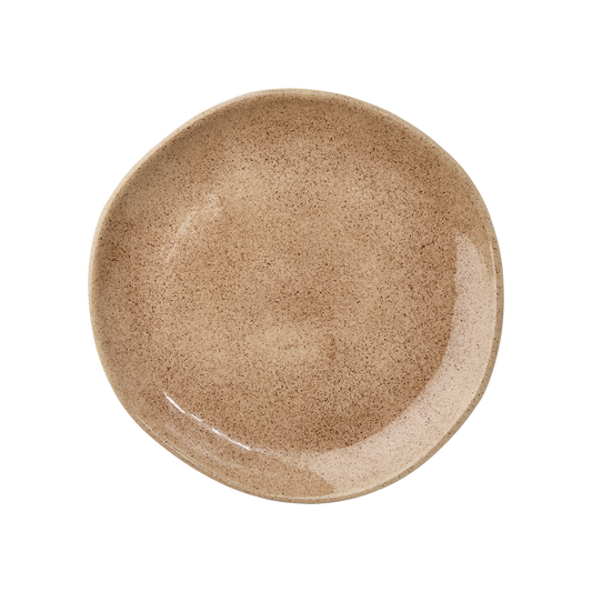 HILMA Tallrik, Brun 4-Pack Ø22 cm