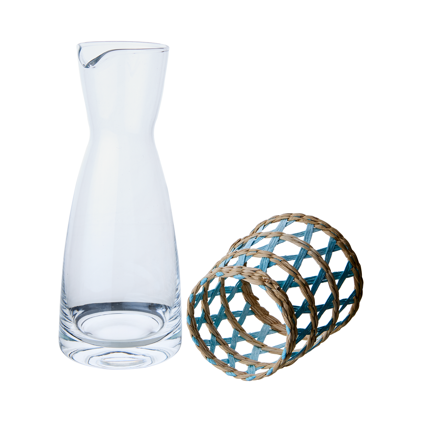 JILL Kanna med överdrag, Klar/ljusblå/natur