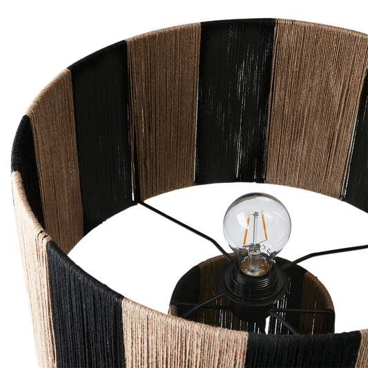 JULLAN Bordslampa L, Svart/natur