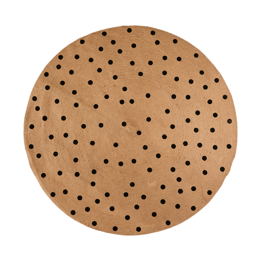 JUNI Matta L, Natur/svart 150 cm