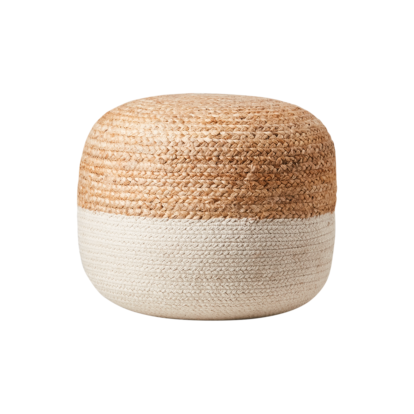 JUNI Sittpuff, Natur/elfenben Ø40xH35 cm