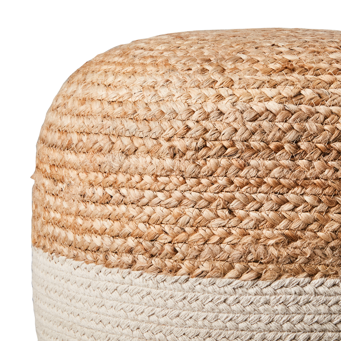 JUNI Sittpuff, Natur/elfenben Ø40xH35 cm
