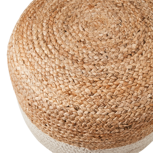 JUNI Sittpuff, Natur/elfenben Ø40xH35 cm