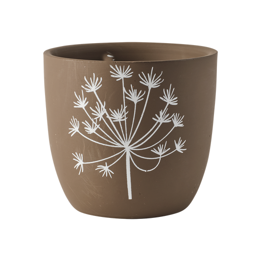 LIA Kruka, Brun/vit Set om 2