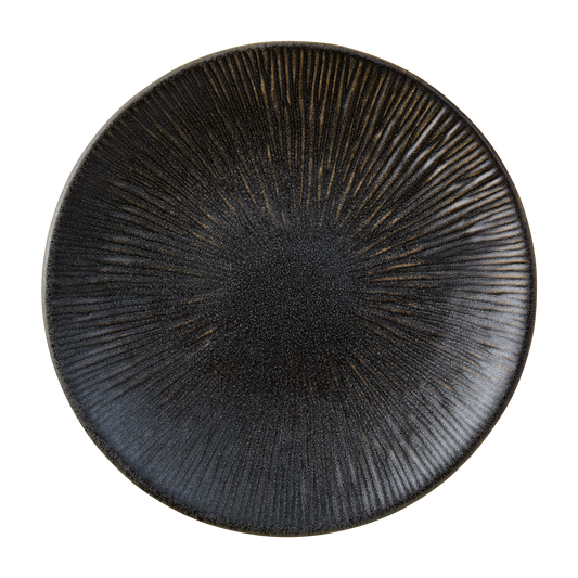 MATTEO Tallrik, Mörkbrun Set om 6