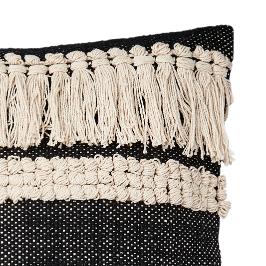 MINNA Kuddfodral, Elfenben/svart