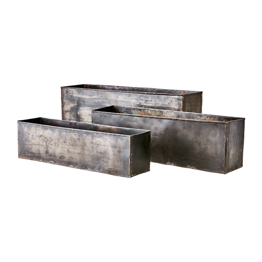 ROBUST Kruka, set om 3, Svart avlånga