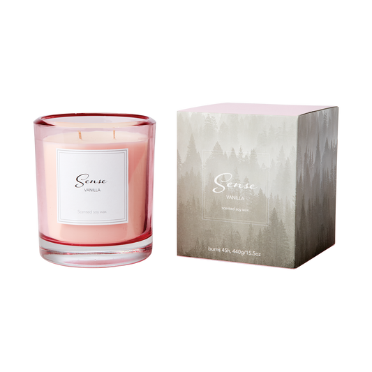 SENSE Doftljus Vanilla, Ljusrosa