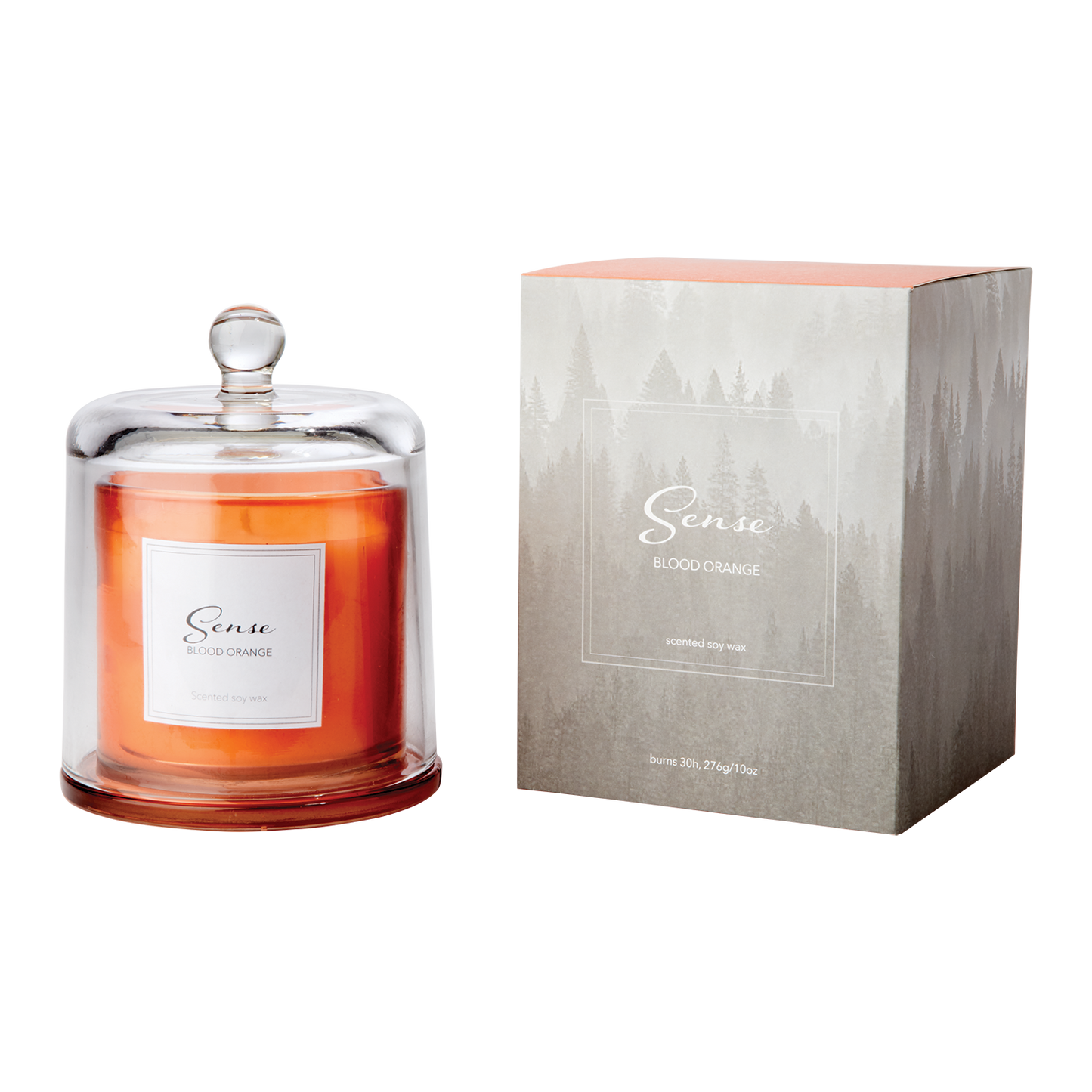 SENSE Doftljus med kupa Blood orange, Orange