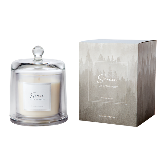 SENSE Doftljus med kupa Lily of the valley, Vit