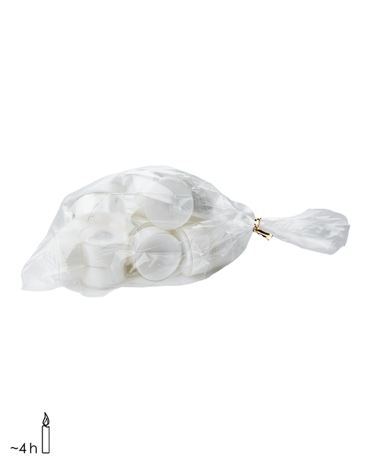 TEA LIGHTS Värmeljus, 20-pack, Vit