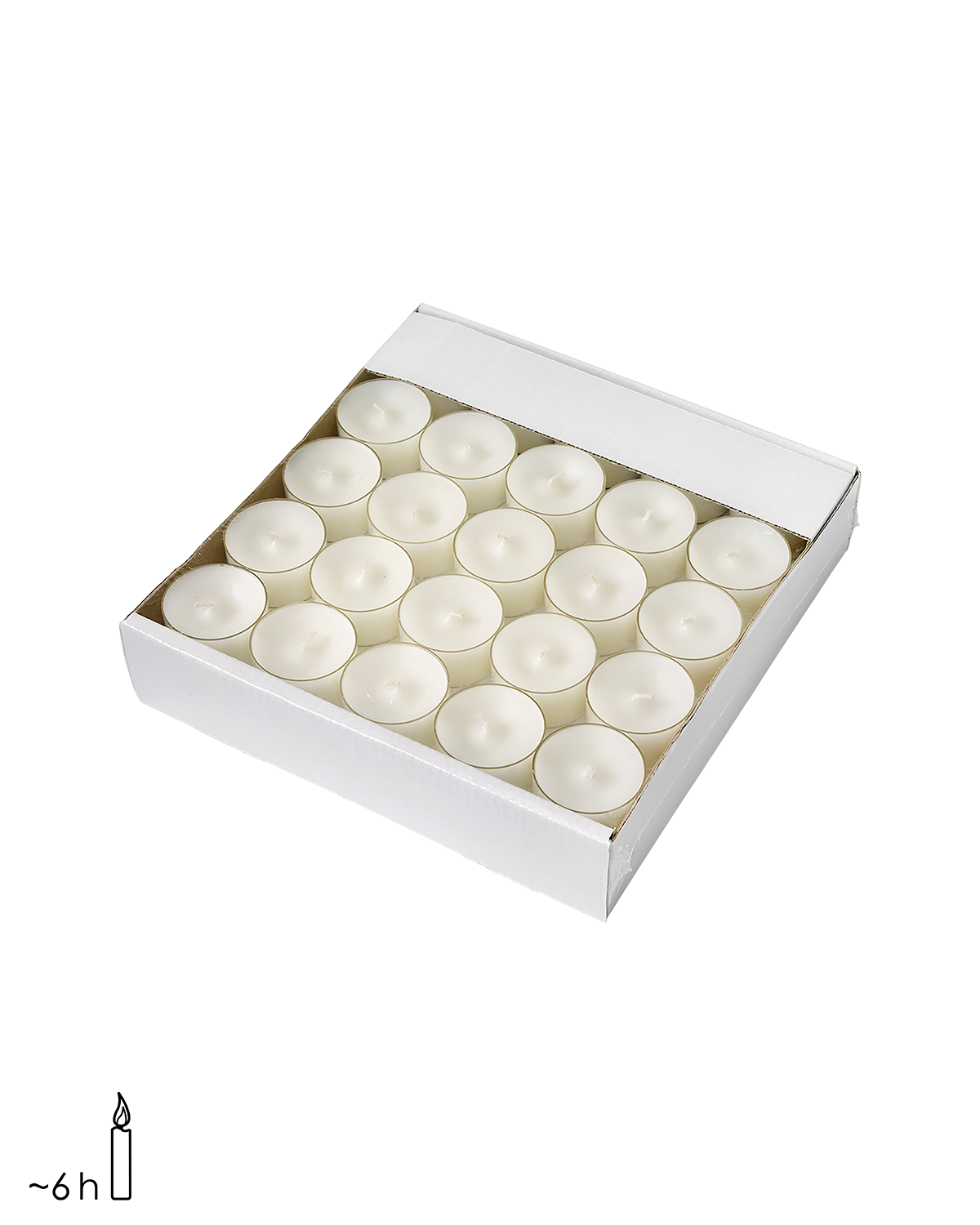 TEA LIGHTS Värmeljus, 50-pack, Vit