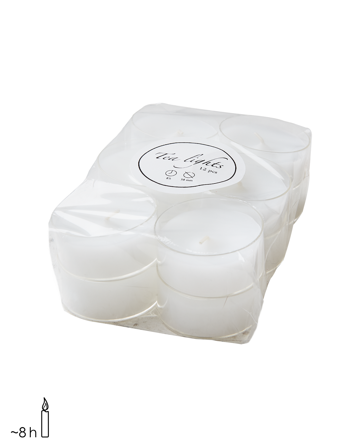 TEA LIGHTS Värmeljus, 12-pack, Vit