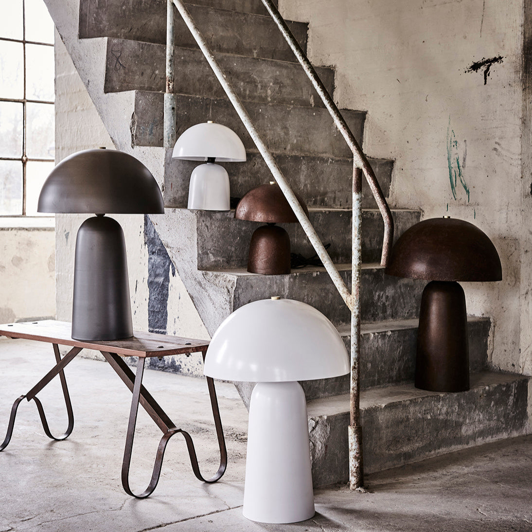 FUNGI Bordslampa S, Brun