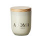 AROMA Doftljus S Rose & sandalwood, Brun/vit