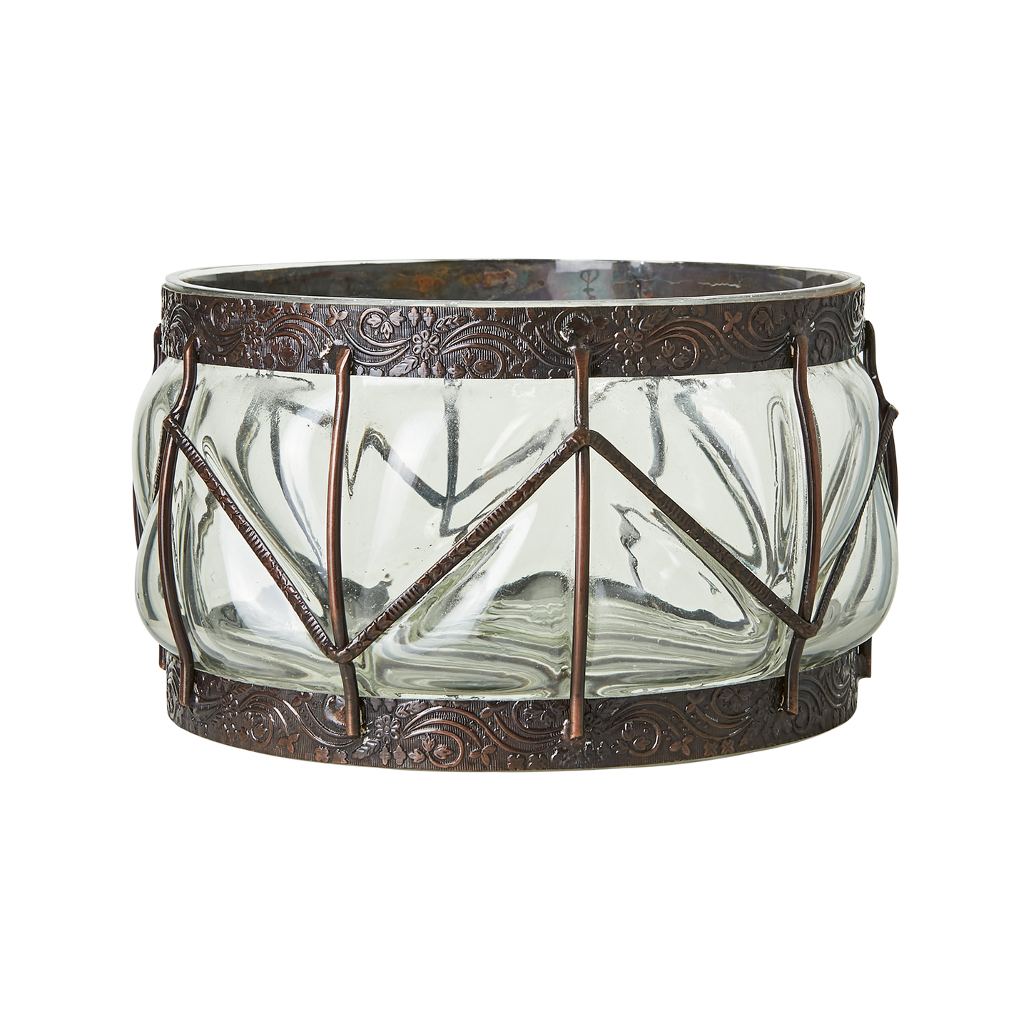 BELLE Vas, Klar/brun Ø21xH13 cm