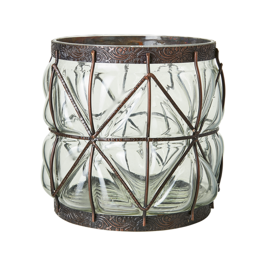 BELLE Vas, Klar/brun Ø21xH23 cm