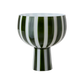 CIRCUS Skål på fot, Mörkgrön/vit