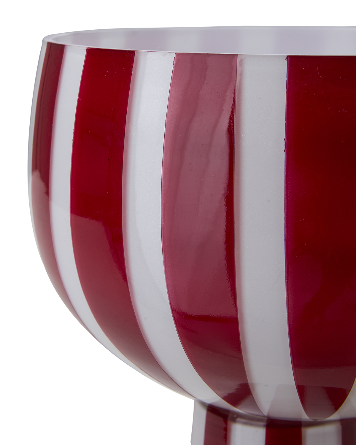 CIRCUS Skål på fot, Röd/vit