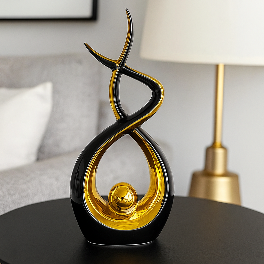 LIORA Skulptur i Keramik med Glansig Finish