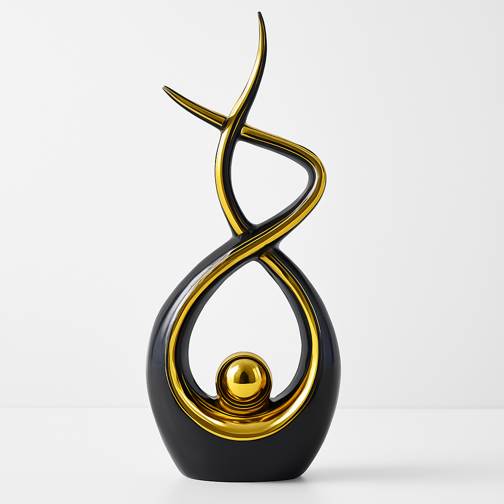 LIORA Skulptur i Keramik med Glansig Finish