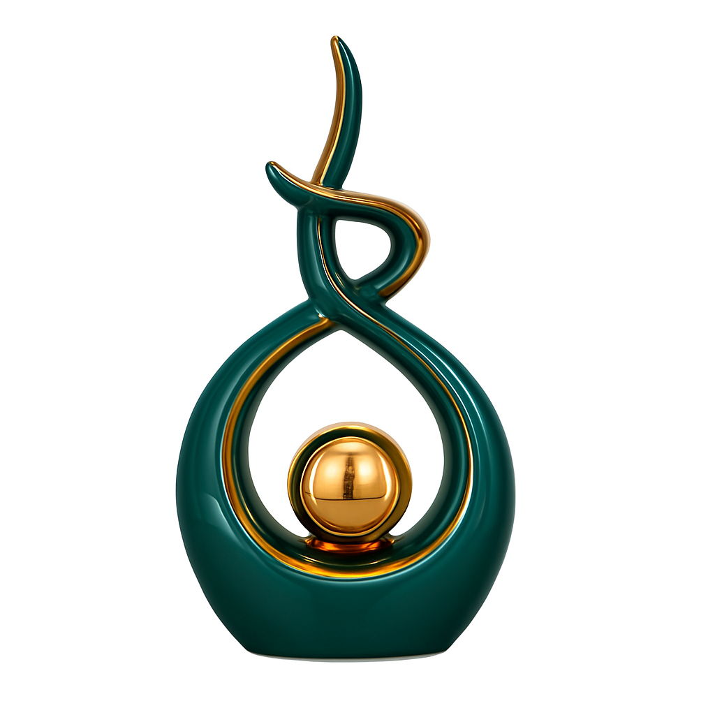 LIORA Skulptur i Keramik med Glansig Finish