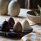 EGG CANDLES Hönsägg, 4-pack, Brun/beige/elfenben