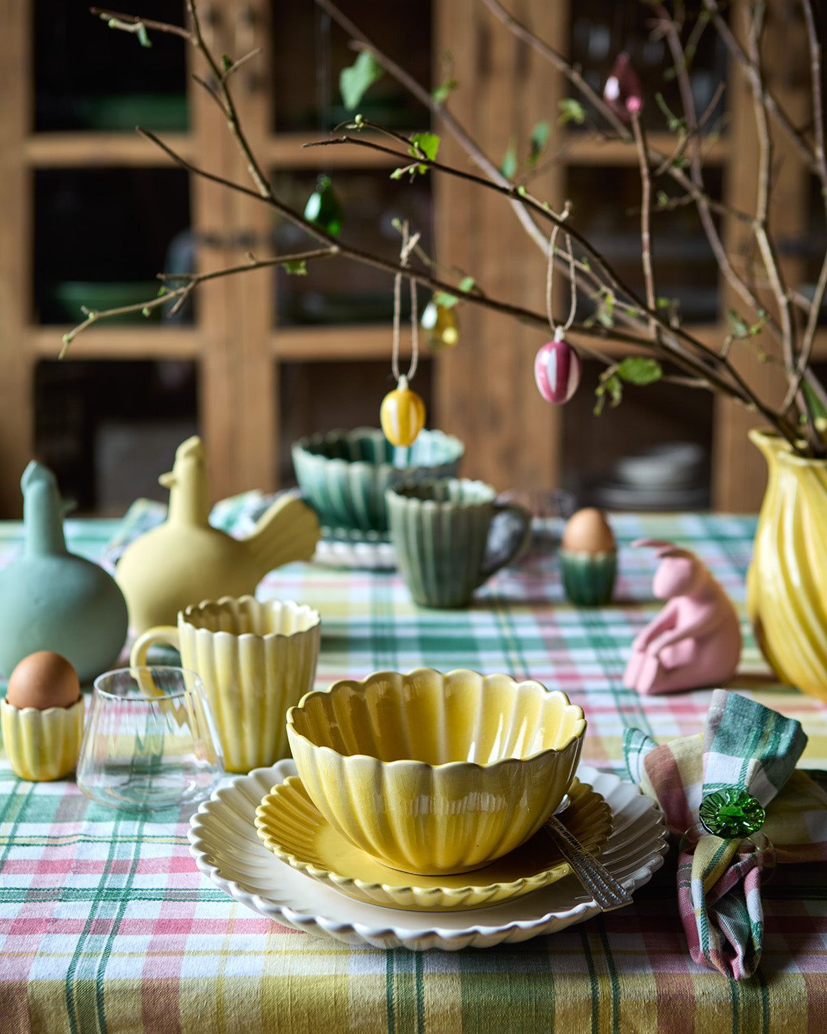 HULDA Tallrik, Gul 4-Pack