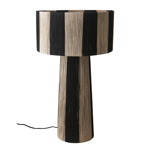 JULLAN Bordslampa L, Svart/natur