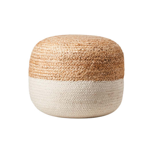 JUNI Sittpuff, Natur/elfenben Ø40xH35 cm