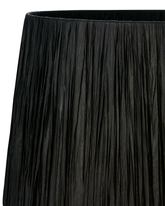 LANDO Bordslampa, Svart/natur