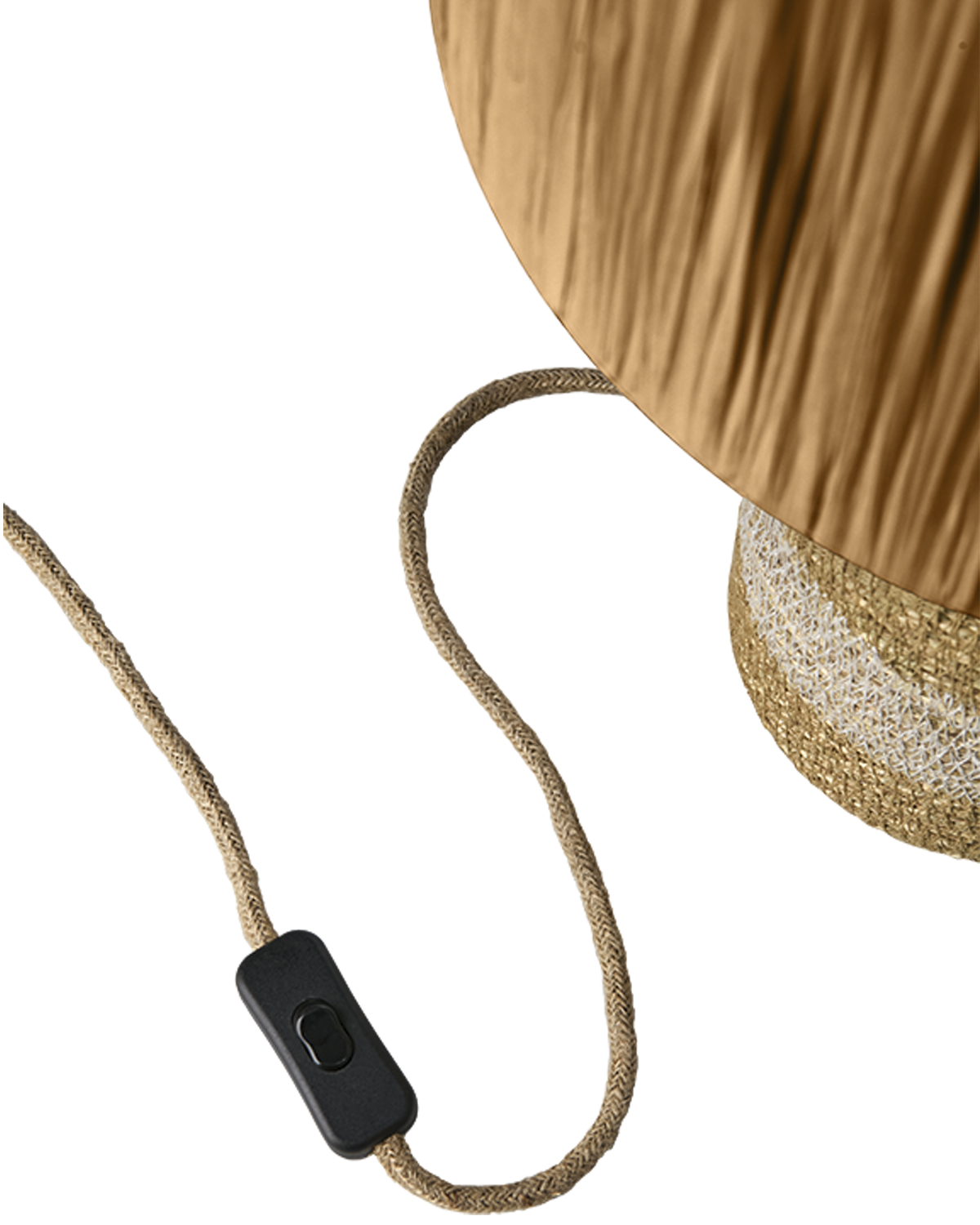 LANDO Bordslampa, Vit/natur