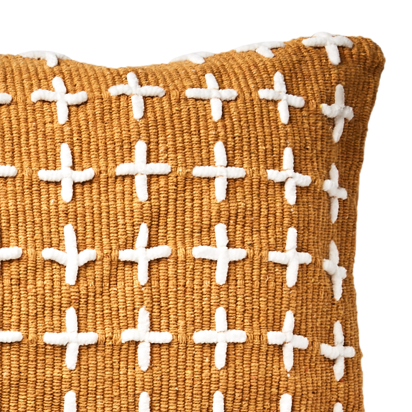 MAJA Kuddfodral, Senapsgul/vit