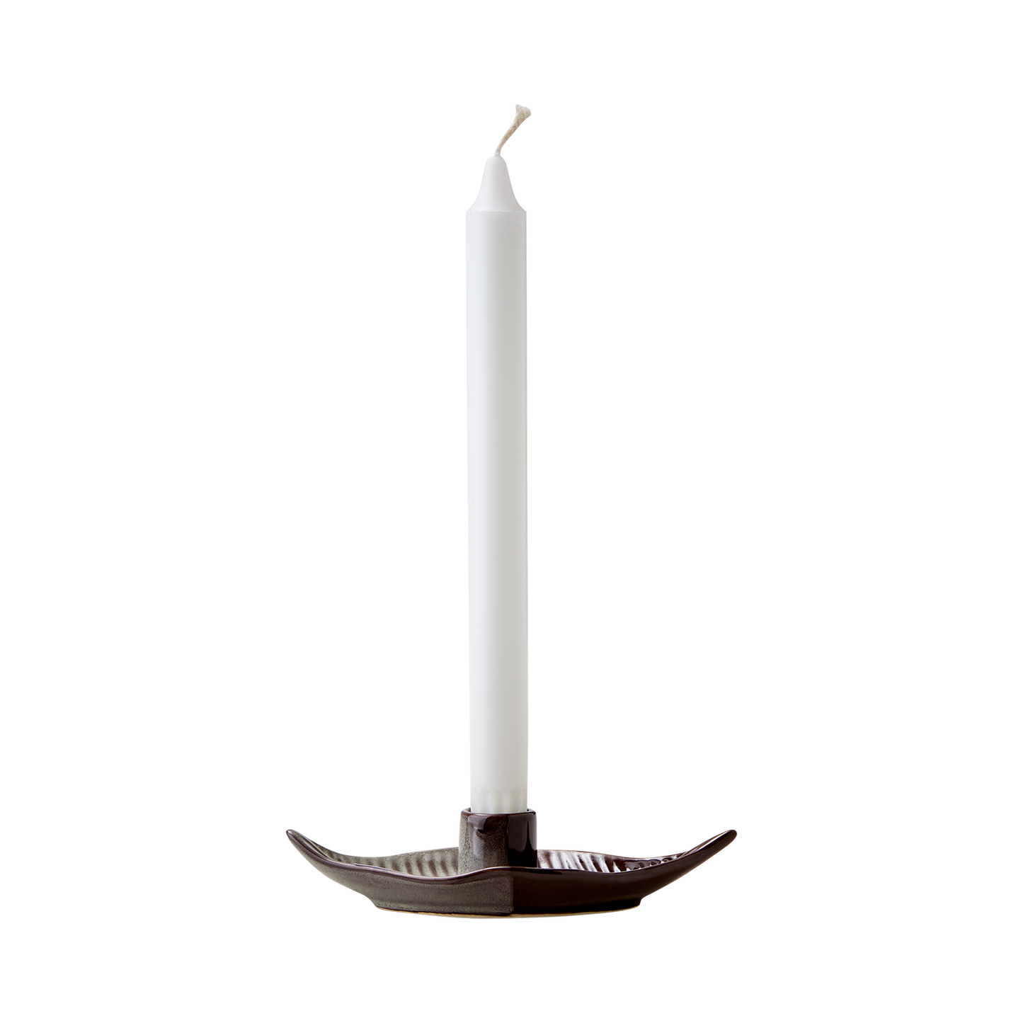 VILLE Ljusstake, Brun/elfenben 6-Pack