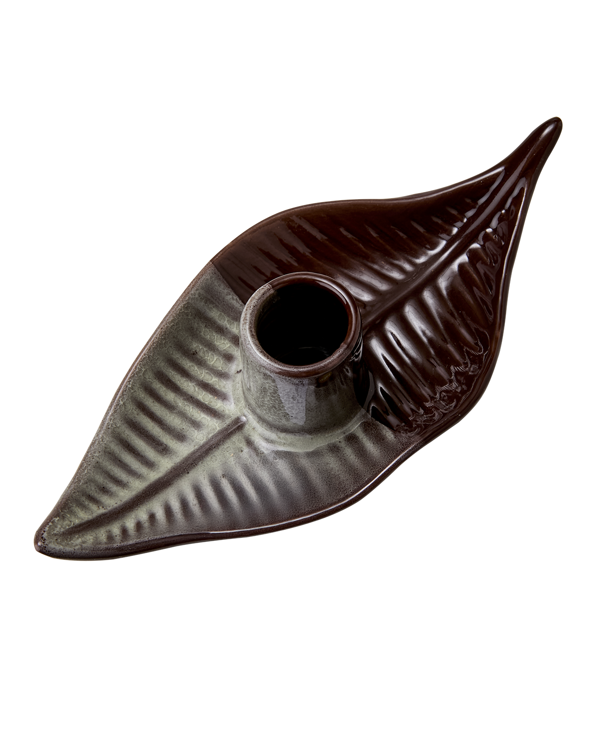 VILLE Ljusstake, Brun/elfenben 6-Pack